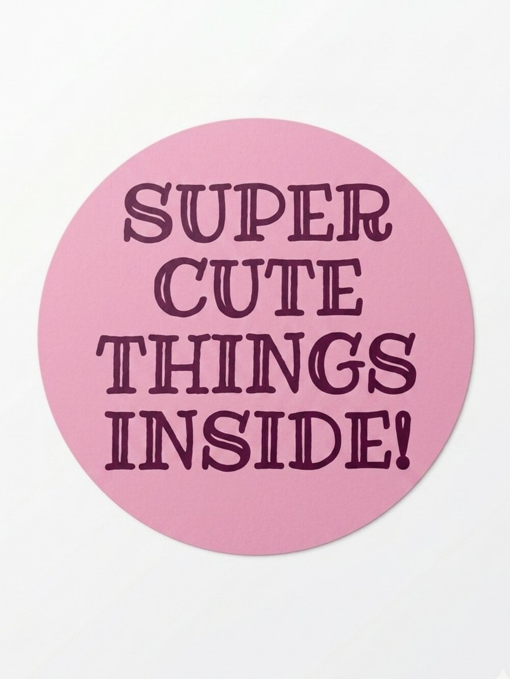 3/$15 50 Pcs Super Cute Things Inside Stickers 2" Round Packaging Labels